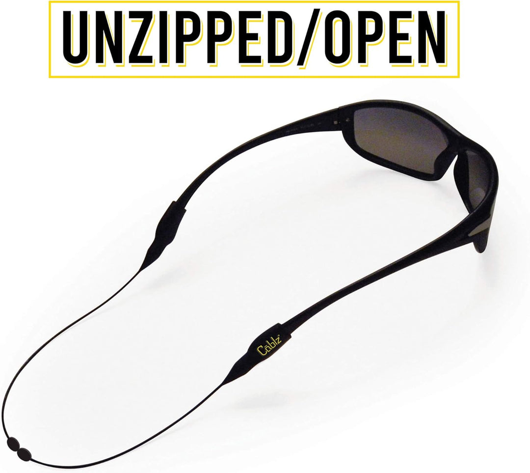 Cablz Zipz Eyewear Retainer 14-Inch/X-Large Schwarz, 14-Inch/X-Large Schwarz