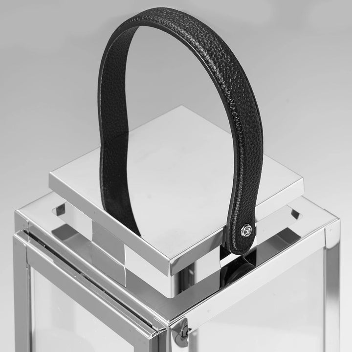 Gartenfreude Edelstahl 15,5 x 15 x 37 cm Laterne, Metall, 15.5 x 15 x 37 cm 15.5 x 15 x 37 cm Edelst