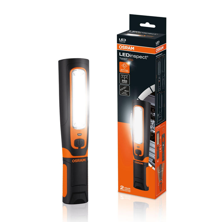 OSRAM LEDIL412 LEDinspect TWIST250, Inspektionsleuchte, 6000K, wiederaufladbare LED Arbeitsleuchte,