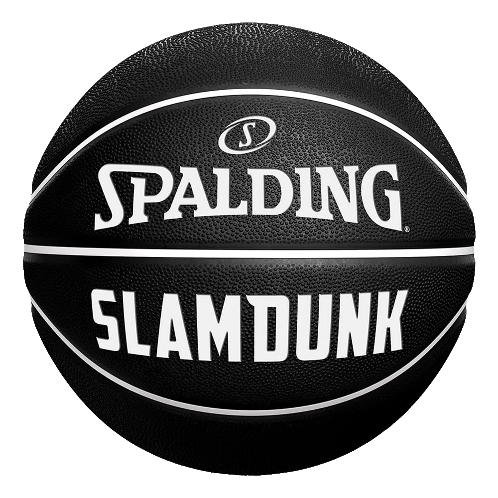 Spalding Basketball - Slam Dunk - Size 5 - Black - Outdoor - Rubber