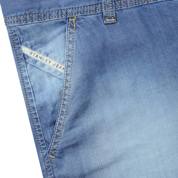 Stanley Denim Herren Jeans Shorts 22742 - Blau 29W Blau, 29W Blau