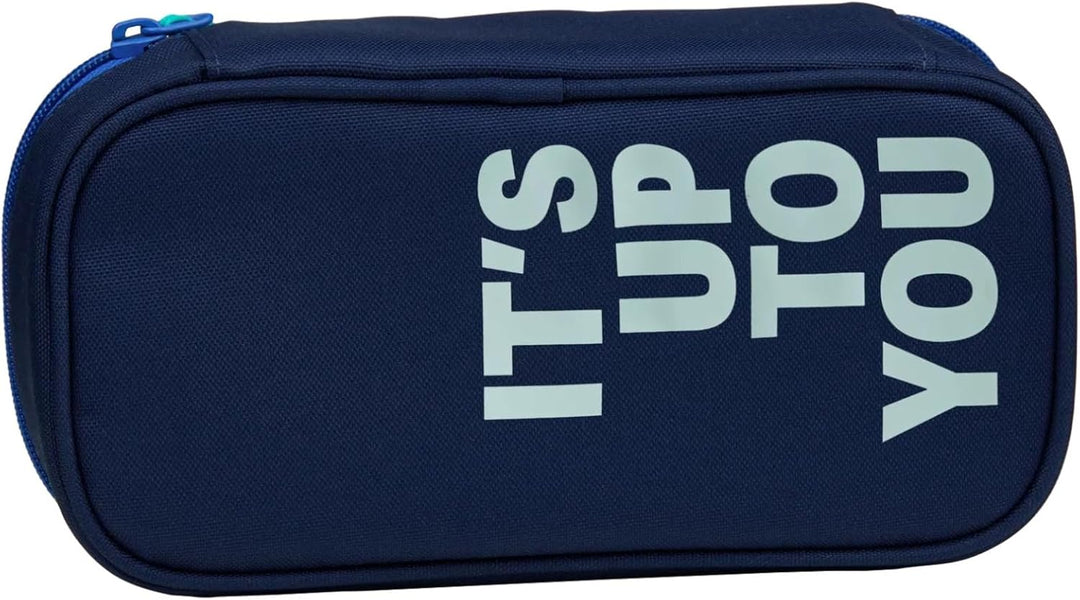 Satch Schlamperbox extra gross inkl. Trennfach Reissverschlussfach Stiftehalter Geodreieck Sichtfens