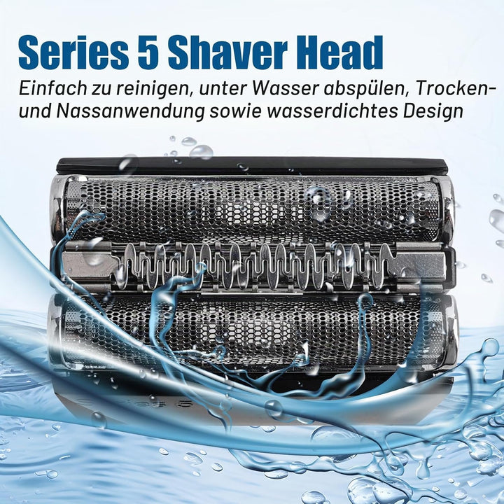 2 Stück Series 5 Scherkopf 52B Ersatzrasierkopf Kompatibel mit Series 5 Männer Rasierer Scherkopf Ra