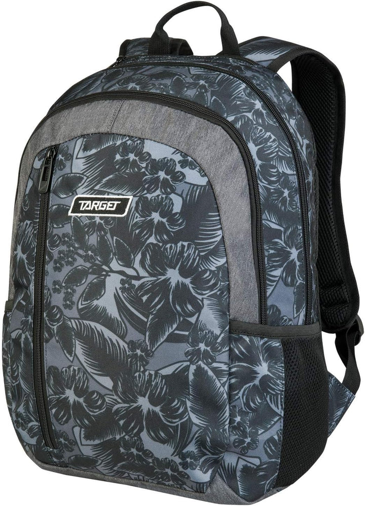 TARGET BACKPACK ICON GREY FLOWERS 26798