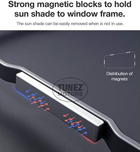 TUNEZ® Sonnenschirme - Benutzerdefinierte Seitenfenster Sonnenschirme Magnetischer Sonnenschirm Heck