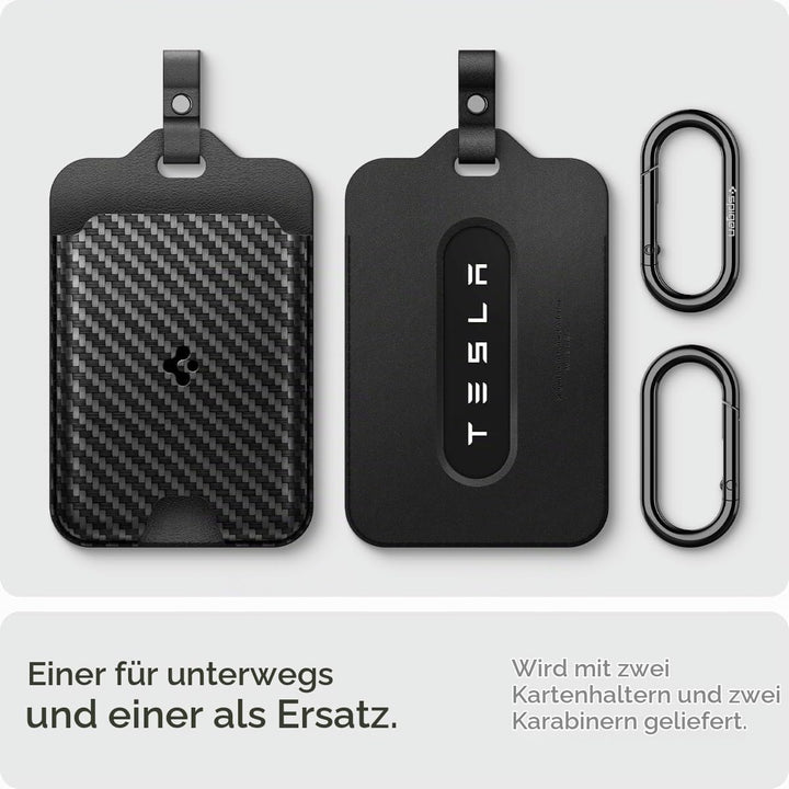 Spigen Air Fit Schlüssel Karten Halter für Tesla Model Y (~2026 Juniper) Model 3 (~Highland 2026) Mo