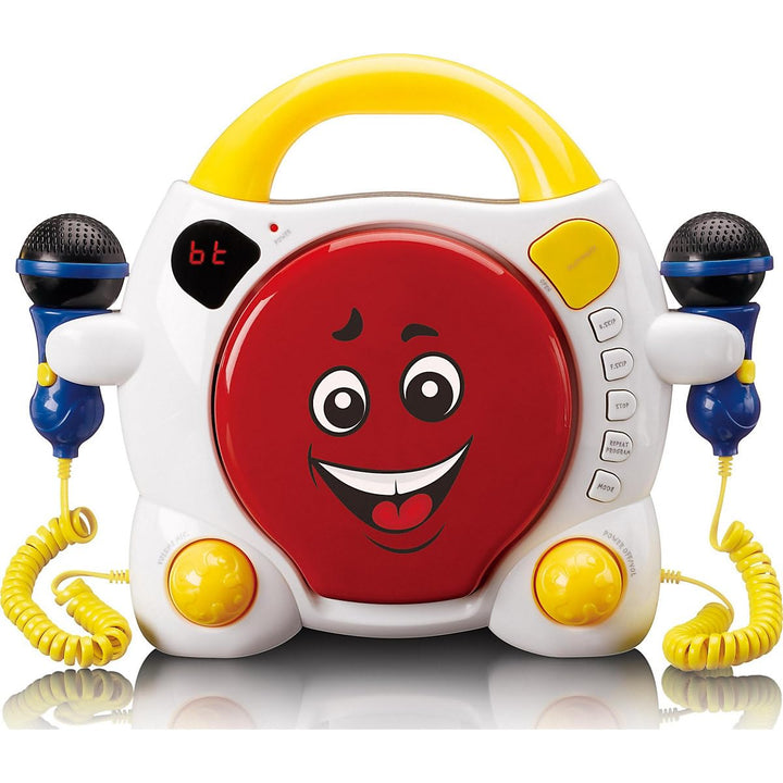 Lenco KCD-011 CD-Player Sing Along für Kinder - Bluetooth 5.0 - Antishock - LED-Display - Titelspeic