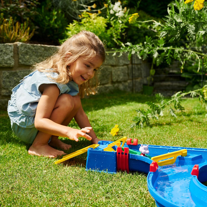 BIG Spielwarenfabrik AquaPlay - AmphieSet - 88x50x13 cm grosse Wasserbahn, ideales Einsteigermodell,