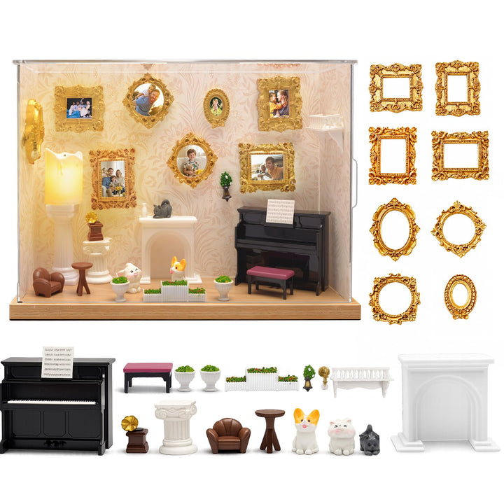 Lermende DIY Mini Museum Bilderrahmen: Mini Museum Silhouette Box