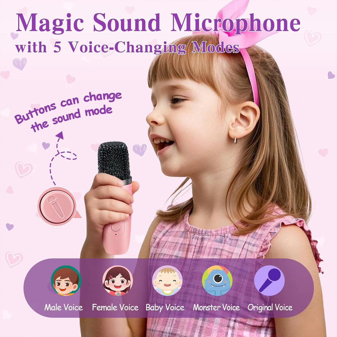 Einhorn Geschenke für Mädchen 6 7 8 9 10 Jahren Karaoke Maschine Kinder Mikrofon mit Lautsprecher Le