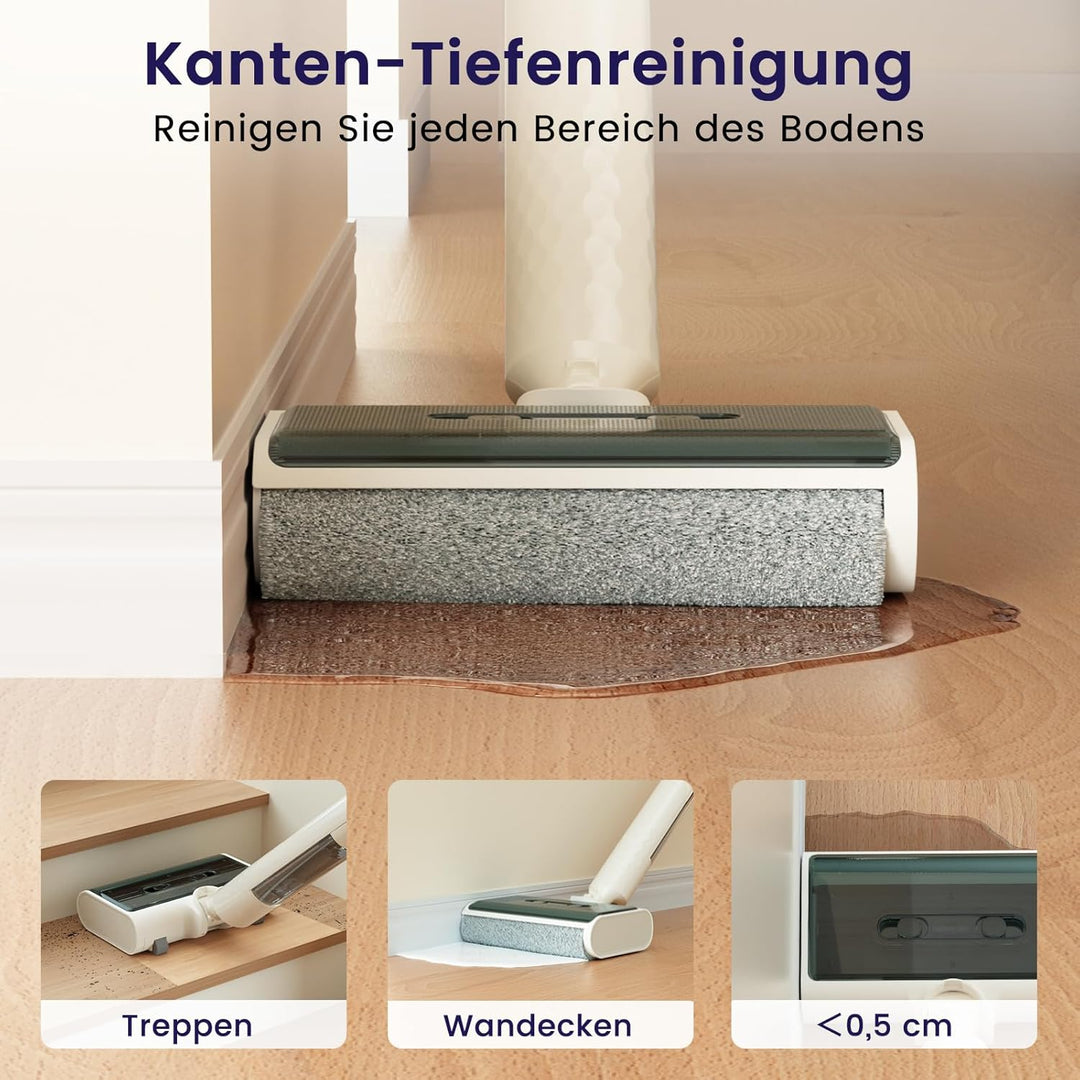 LEFANT Nass Trockensauger mit Akku, Selbstreinigung Flaches Design 170 °,Nass- und Staubstaubsauger