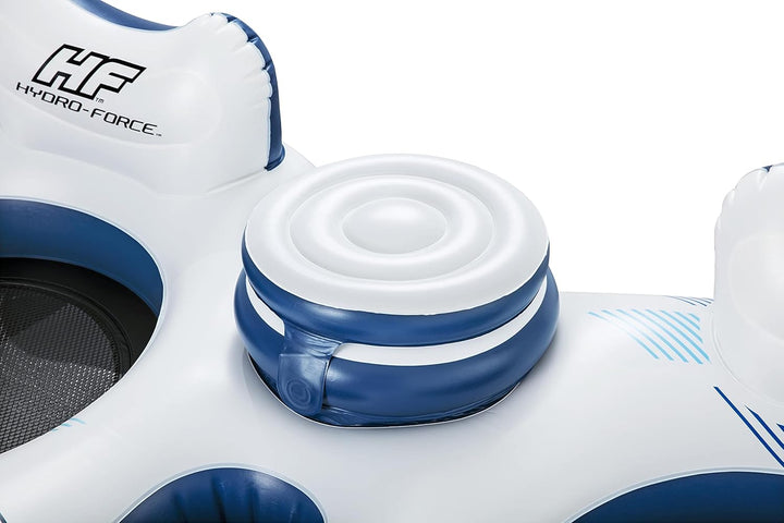 Bestway Hydro-Force 2-Personen Schwimmring mit Rückenlehne „Rapid Rider II“ 251 x 132 cm