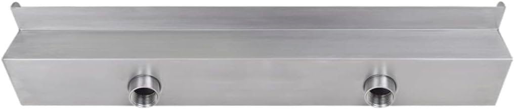 vidaXL Wasserfall Edelstahl 60 cm Wasserspiel Waterfall Kaskade Pool Teich ohne LED/60 cm