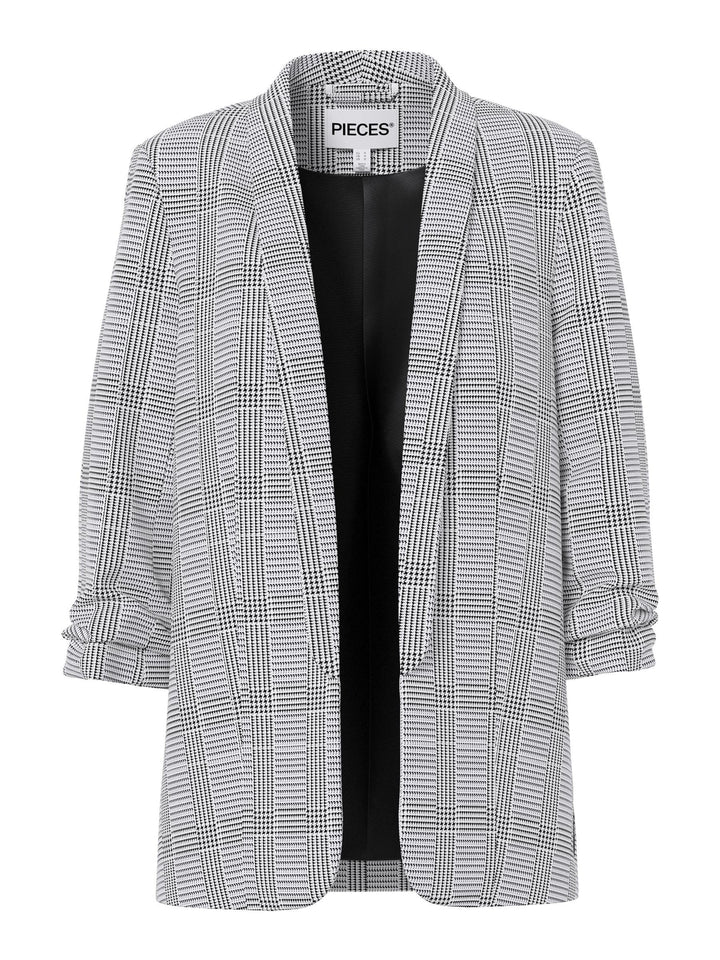 PIECES Female Blazer PCBOSELLA XS Black/Aop:check, XS Black/Aop:check