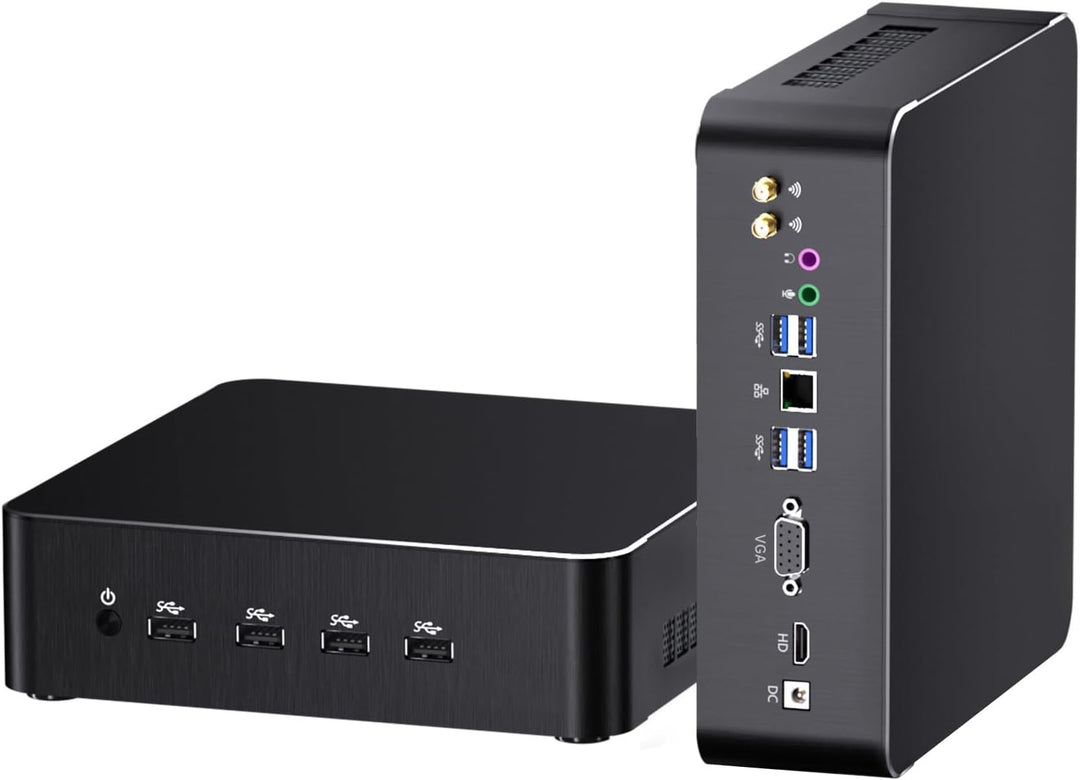 Mavsloly Mini PC mit Core i9-11900H, 32G RAM, 1T SSD Desktop Computer, 4K, 1x HDMI, 1x VGA Dual Disp
