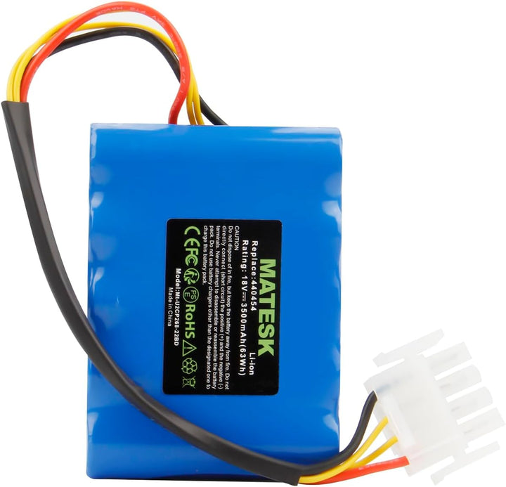 18V 3500mAh Akku kompatibel mit AL-KO Robolinho 100, 110, 1100, 41.6 mit AL-KO 441154 442632 440454
