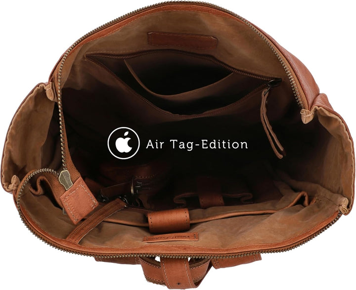 Gusti Leder Rucksack für Damen & Herren - Milo - Rolltop Rucksack Leder Damen & Herren, Lederrucksac