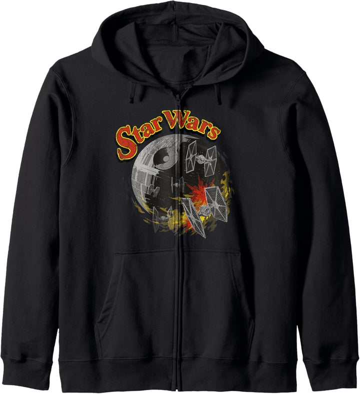 Star Wars Retro Death Star Burn Kapuzenjacke