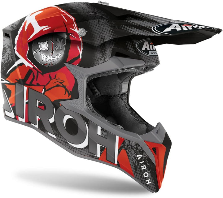 Airoh Helmet Wraap Alien Red Matt XXL Rot, XXL Rot