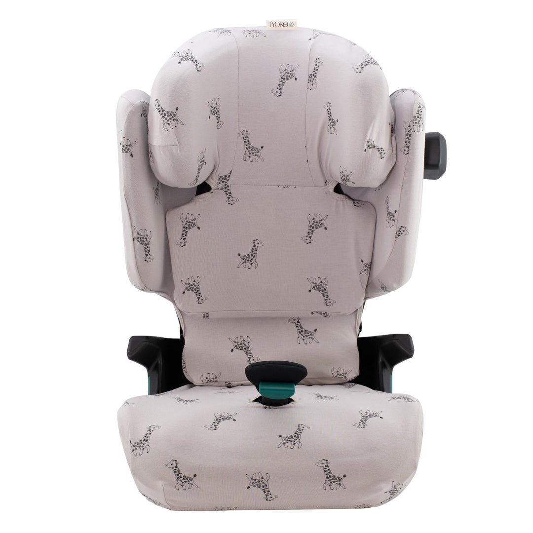 JYOKO KIDS Schutzhülle kompatibel mit Romer Kidfix (Romer Kidfix I-SIZE, Giraffe)