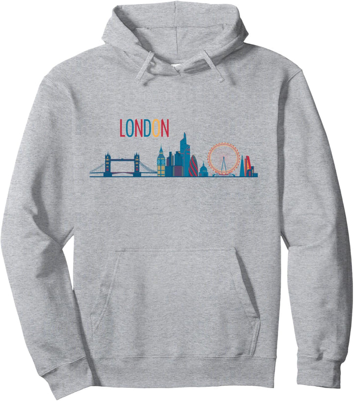 London Skyline Grossbritannien England Vintage London Pullover Hoodie