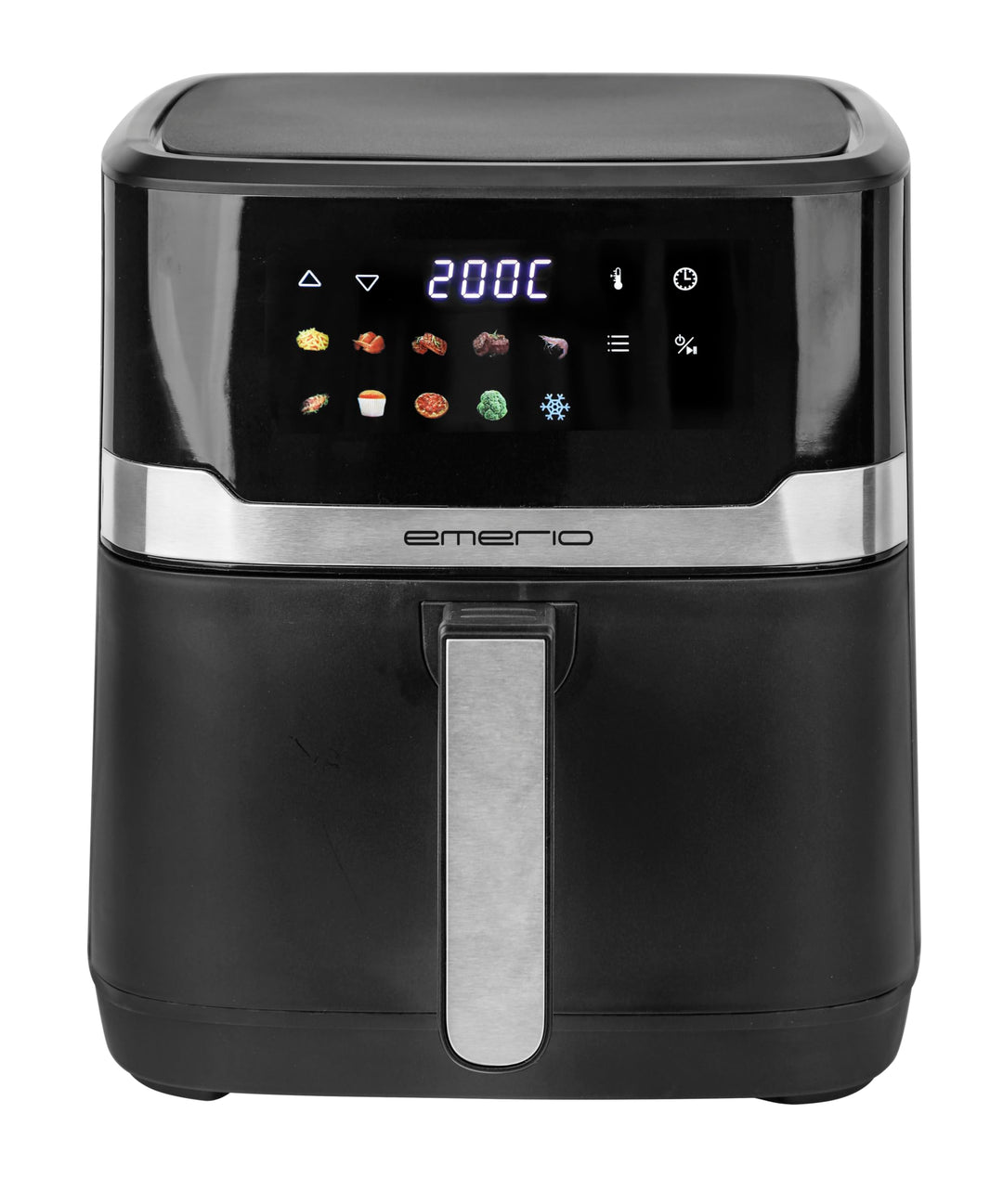 EMERIO digitale XXL Heissluftfritteuse mit 6,5L | neuartiges FARB-DISPLAY | AirFryer | Frittieren oh