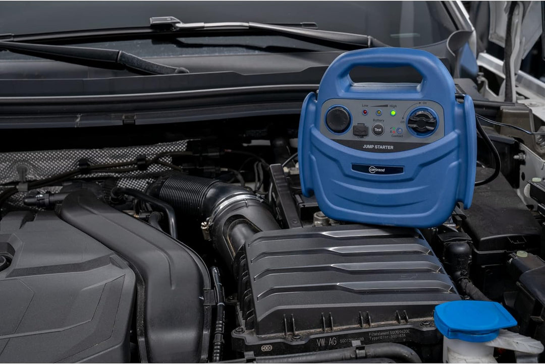 cartrend tragbare Energiestation, Starthilfe, Power-Station mit integrierter Kompressor bis 7 bar, U