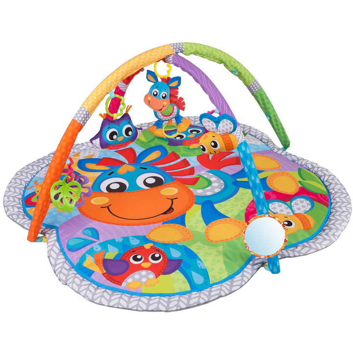 Playgro Erlebnis Spiel- und Krabbeldecke Pferd Klipp Klapp, Mit Musik, Ab 0 Monaten, Mehrfarbig, 402