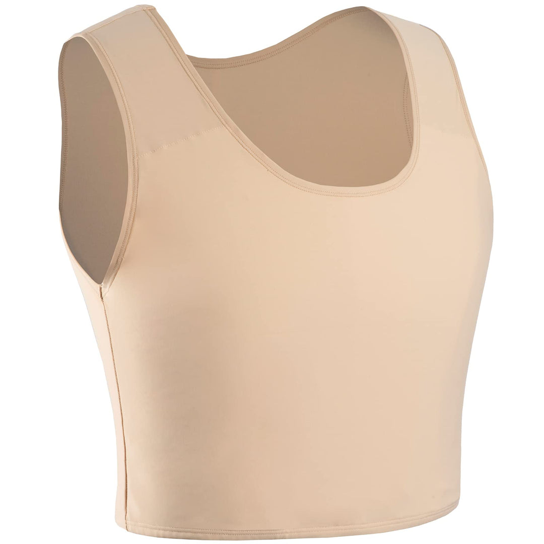 XUJI Transgender FTM Trans Atmungsaktive Halb Brust binder XXL Nude, XXL Nude