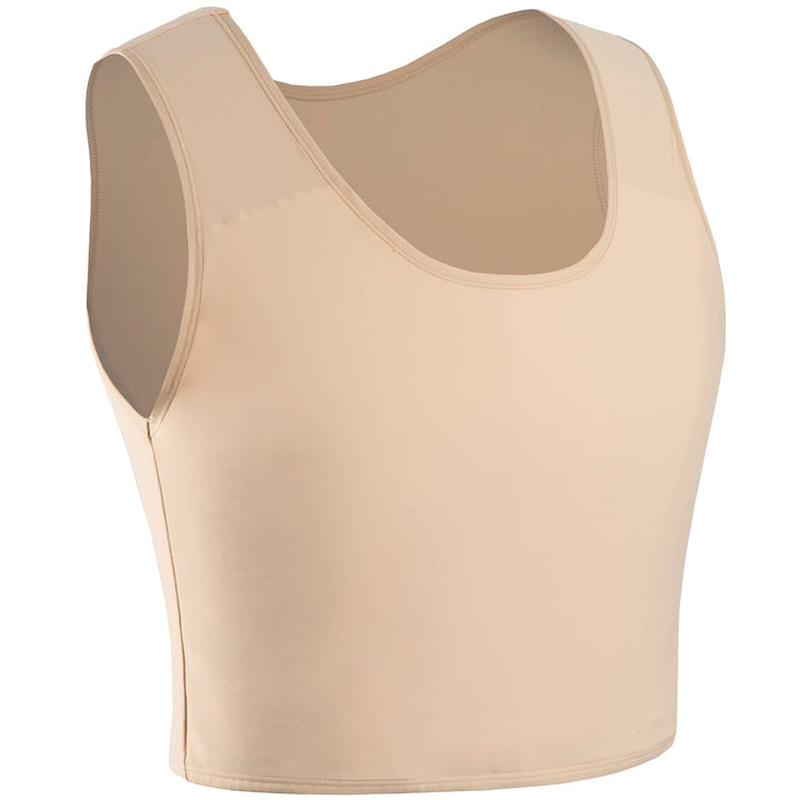 XUJI Transgender FTM Trans Atmungsaktive Halb Brust binder XXL Nude, XXL Nude