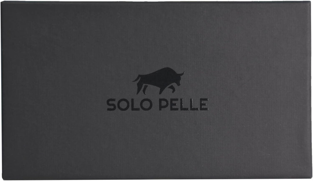 Solo Pelle Kartenetui | Kreditkartenetui | Leder Geldbörse Slim Wallet Portmonee | Geldbeutel mit RF