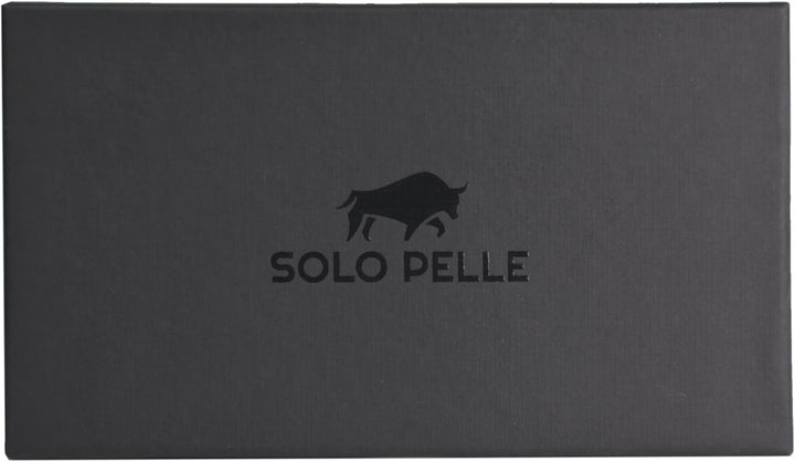 Solo Pelle Kartenetui | Kreditkartenetui | Leder Geldbörse Slim Wallet Portmonee | Geldbeutel mit RF