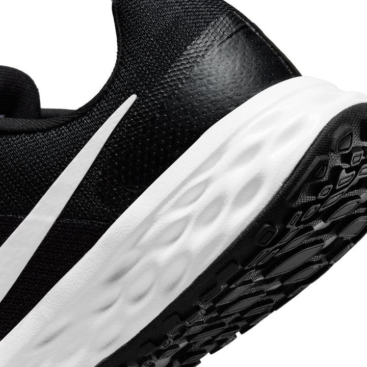 Nike Herren Revolution 6 Sneaker 44.5 EU Black White Iron Grey, 44.5 EU Black White Iron Grey