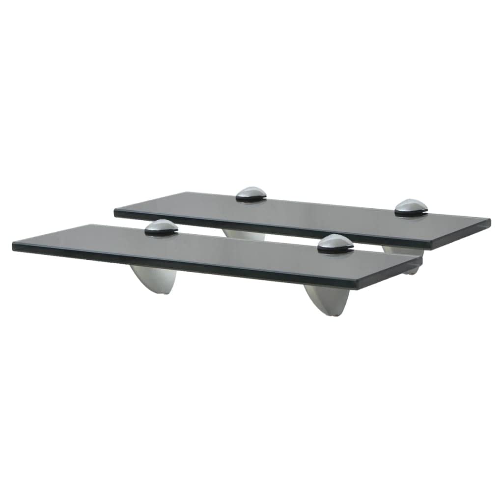 vidaXL 2X Regal Schwebend Wandregal Glasregal Glasboden Glasablage Badablage Wandablage Badregal Abl