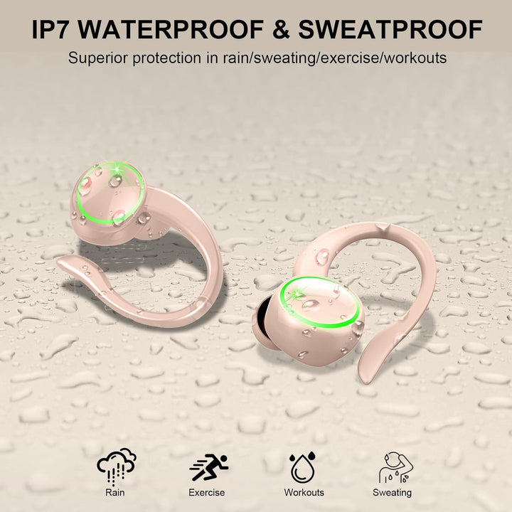 2026 Bluetooth Kopfhörer Sport, Kopfhörer Kabellos Bluetooth 5.4 Hi-Fi Stereo, 50 Std In Ear Kopfhör