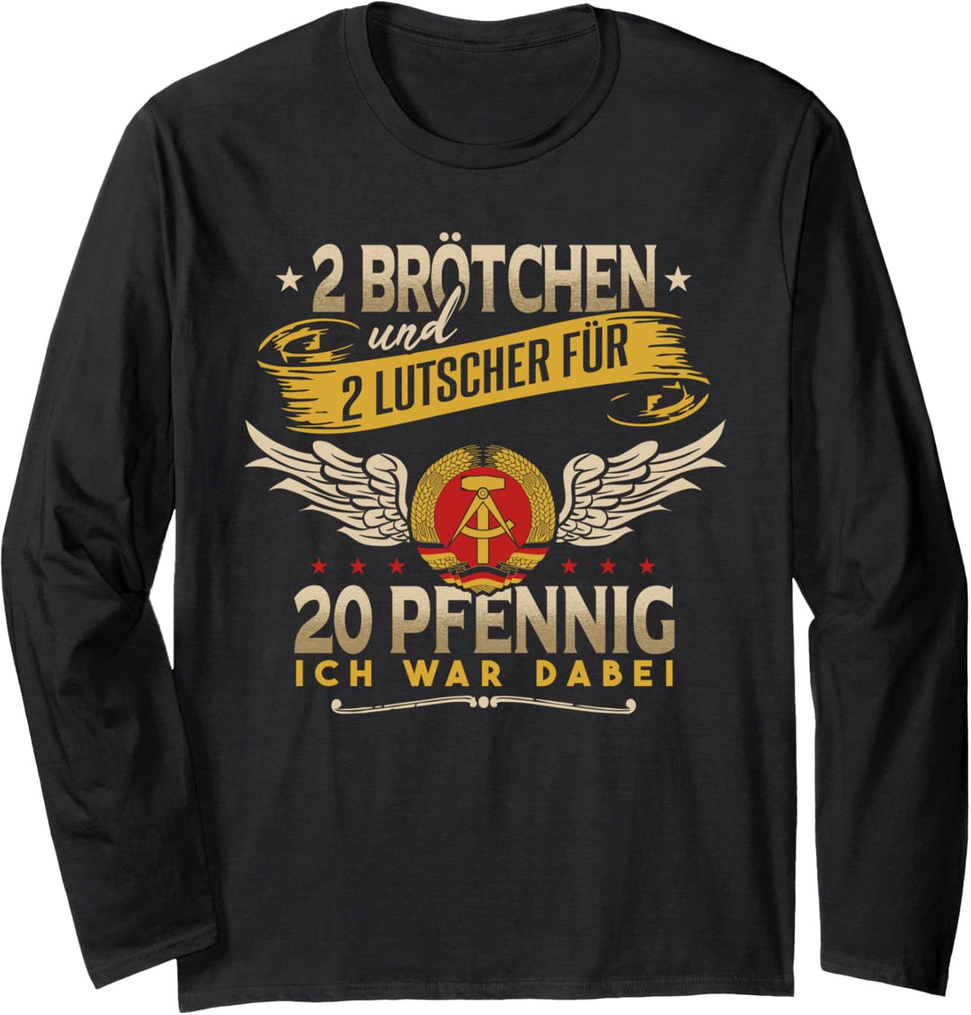 Lustiges Ossi Ostdeutschland Sachsen DDR Langarmshirt