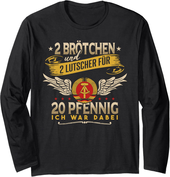 Lustiges Ossi Ostdeutschland Sachsen DDR Langarmshirt