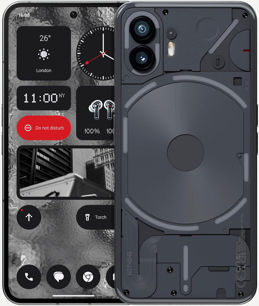 Nothing Phone (2) – 512 GB + 12 GB RAM, Glyph Interface, Nothing OS 2.0, 50-MP-Dual-Kamera, OIS, 6,7