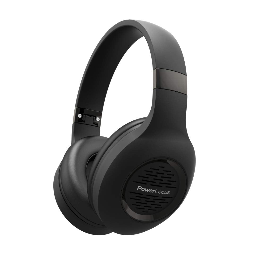 PowerLocus Bluetooth Kopfhörer Over Ear, Kabellose Kopfhörer Faltbarer mit Mikrofon, Hi-Fi-Stereo ti