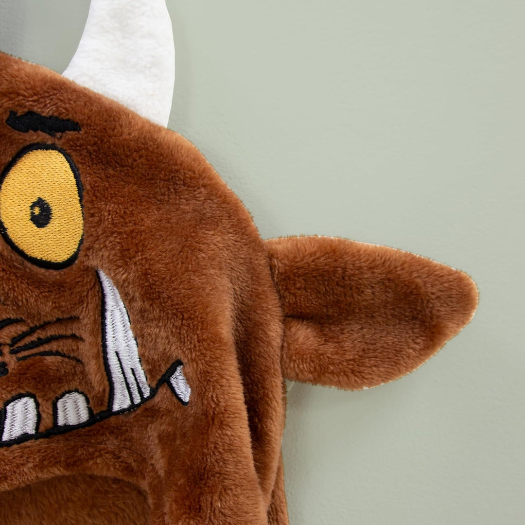 The Gruffalo Offiziell lizenzierte Fleecedecke mit Kapuze, superweiche, warme Decke, Walddesign, per