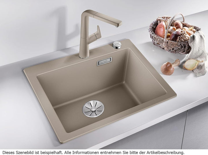 BLANCO PLEON 5 | SILGRANIT cafe | Einbauart: Einbau von Oben | mit Ablauffernbedienung | 50er Unters