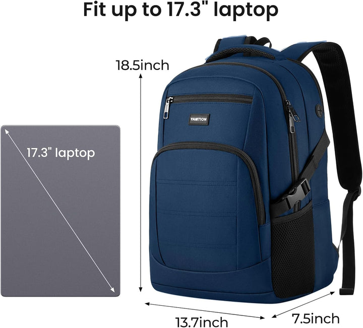 YAMTION Rucksack Herren, Schulrucksack, Laptop Backpack, 17,3 Zoll Laptop Rucksack, Rucksack für Män