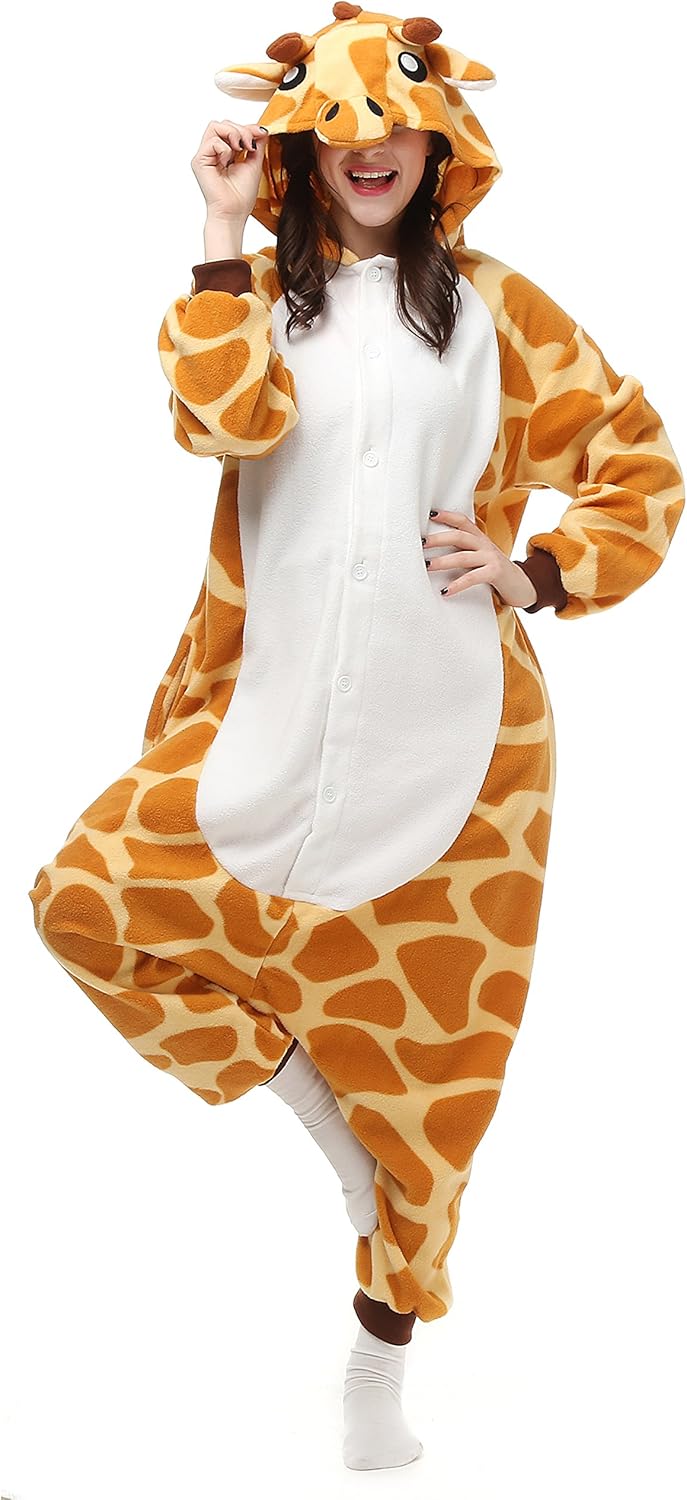 ZKomoL Pyjamas Onesies Cosplay Erwachsene Unisex Tiere Halloween Kostüm Kleid Loungewear, Tigermuste
