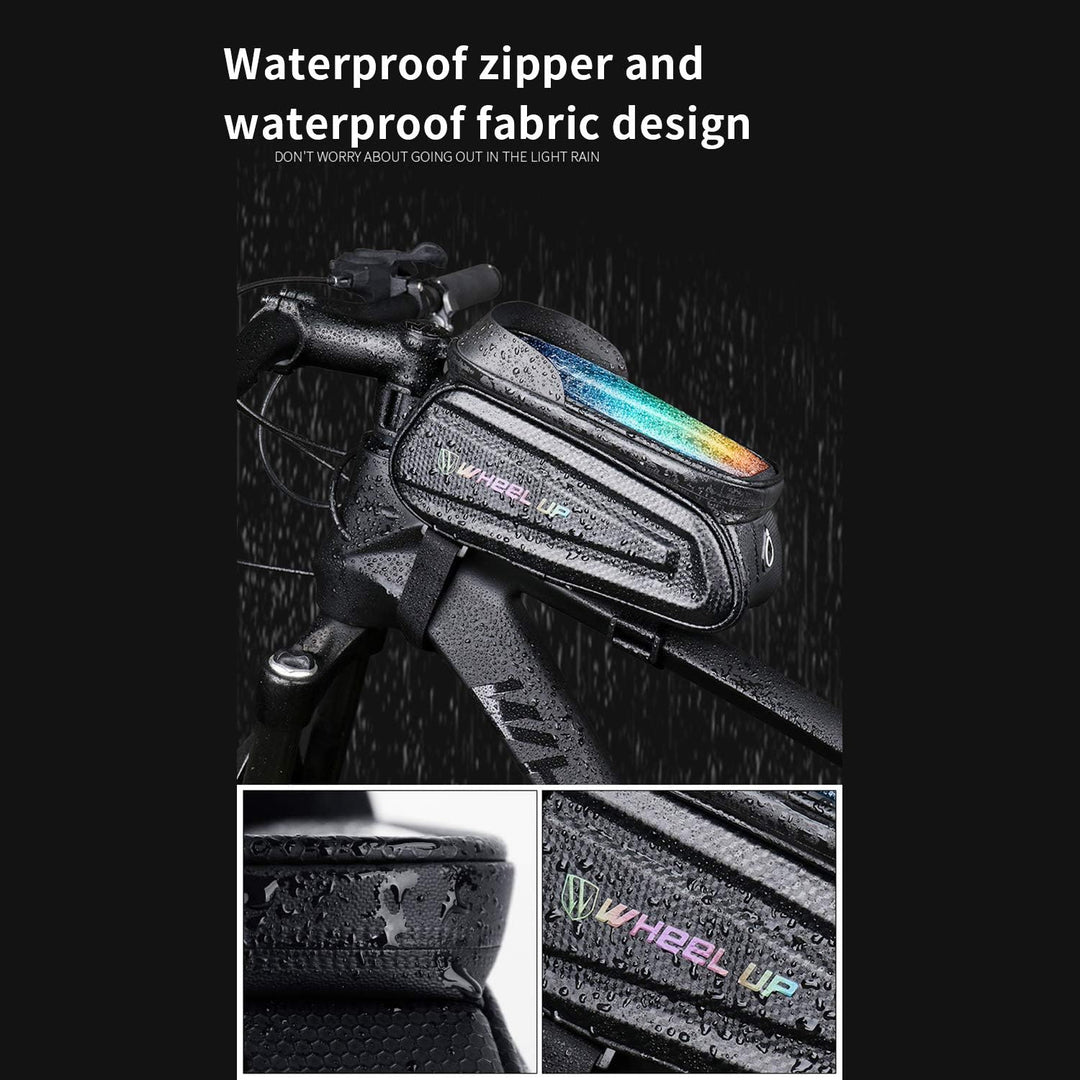 7 Zoll Fahrrad Rahmentasche Lenkertasche Wasserdicht Handytasche für Smartphone bis mit Sensitivem T