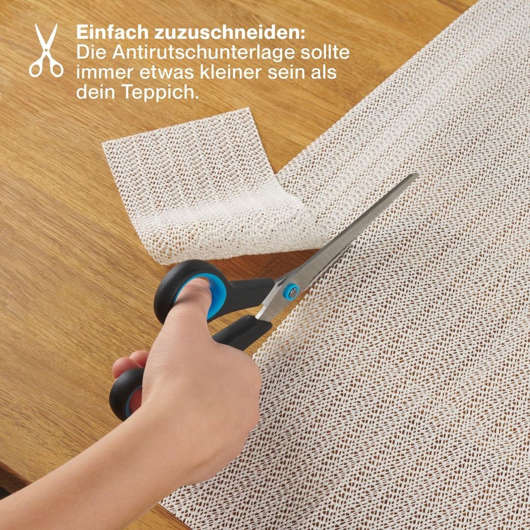 Blumtal Antirutschmatte für Teppich Vinyl, Teppich Antirutschunterlage, zuschneidbare Antirutschmatt