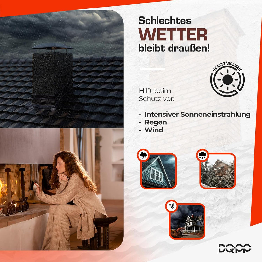 DQ-PP WANDANSCHLUSSBAND | Länge 5m | Breite 300mm | Dunkelbraun RAL 8019 | hochwertiges Aluminium un