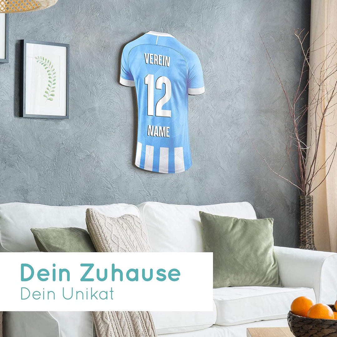 Elbeffekt Trikotlampe für Meppen Fans aus Holz - personalisierbares Geschenk - schenke dein individu