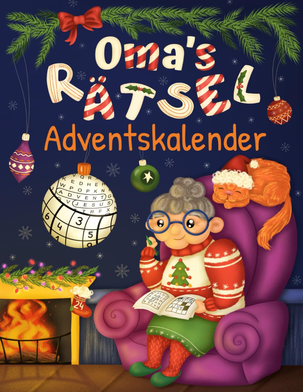 Oma's Rätsel Adventskalender: Senioren Adventskalender für Oma mit 72 Rätseln in grosser Schrift ink