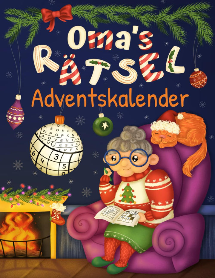 Oma's Rätsel Adventskalender: Senioren Adventskalender für Oma mit 72 Rätseln in grosser Schrift ink