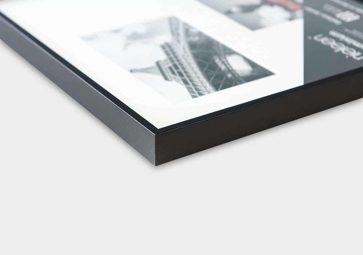 nielsen Aluminium Bilderrahmen Gallery Junior, 25x60 cm - 4x 10x15 cm, Schwarz Matt 25x60 cm - 4x 10
